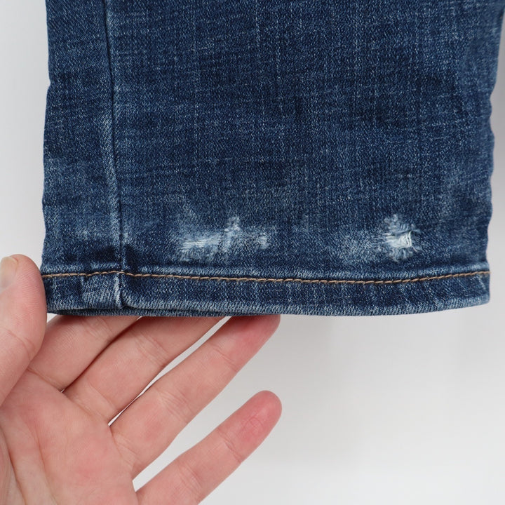 Levi's 311 Shaping Skinny Capri Jeans Womens 28 Blue Whiskered Denim Stretch