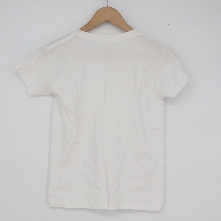 Fruit of the Loom Kids White Short Sleeve Crewneck Cotton T-Shirt Size M 10-12