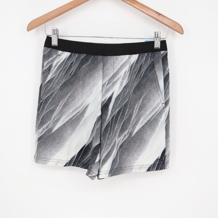 DSG Boys Agility Short Pure White AI Formation Print Size M 10-12