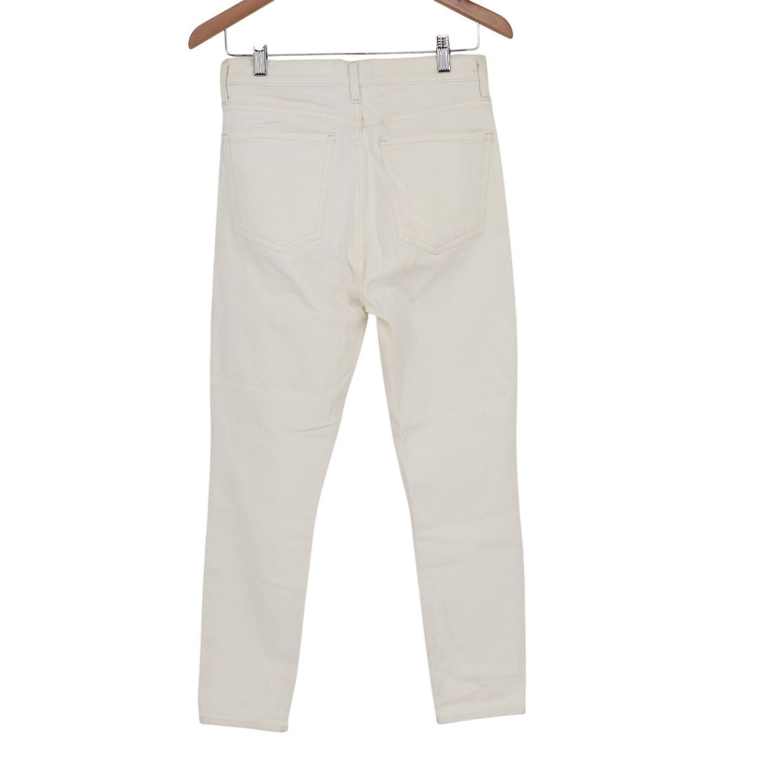 Agolde Straight Jeans Womens 27 White Light Wash Denim Cotton Casual Streetwear