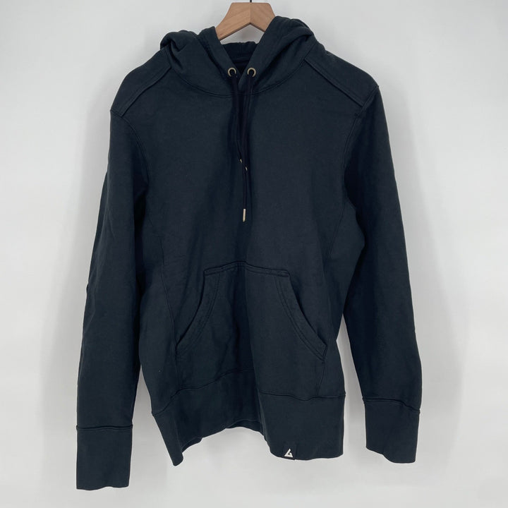 American Giant Black Cotton Hoodie Size S Made in USA Classic Pullover
