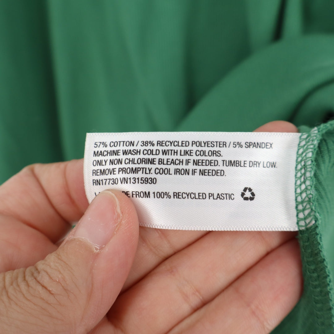 Wild Fable Mini Dress Womens Medium Green Cotton Stretch Ribbed Spaghetti Strap
