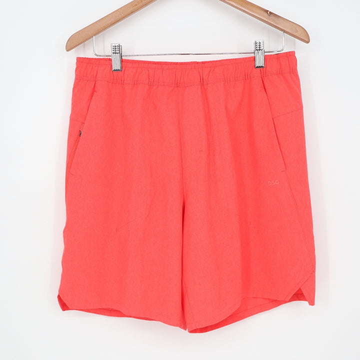 DSG Mens 8 Inch Agility Short Cabana Coral Heather Orange Medium