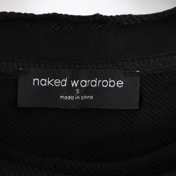 Naked Wardrobe Mens Black Fleece Sweatshirt and Joggers Lounge Set Size S