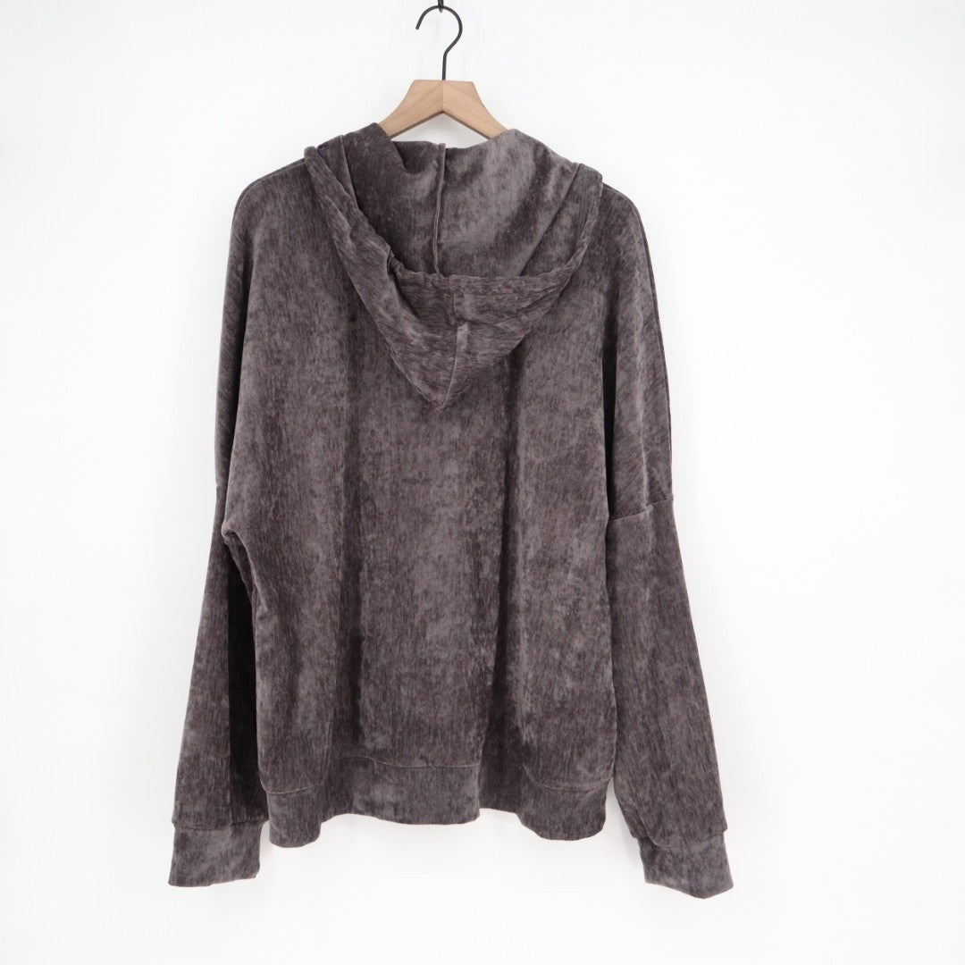 Modesees Corduroy Hoodie Women 2XL Brown Space Dye Half Zip Long Sleeve Pullover