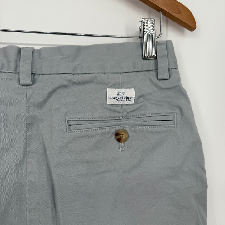 Vineyard Vines Chino Shorts Women 28 Gray Cotton Slash Pocket Flat Front Beach