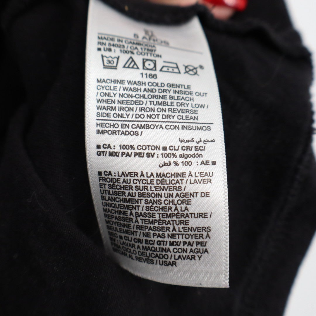 Old Navy Fit & Flare Dress Toddler 5T Black Allover Bow Print Cotton Pleated