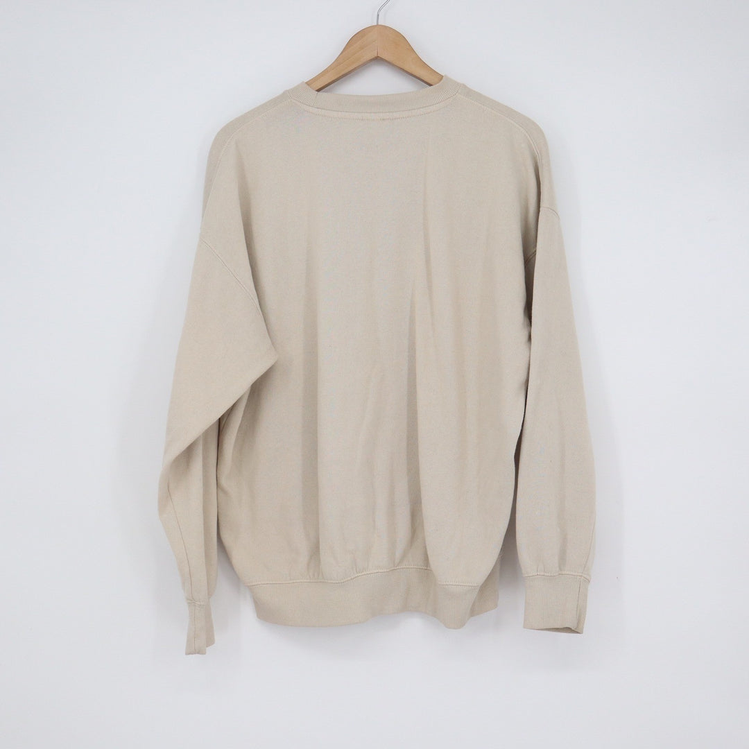 Reflex California Graphic Sweatshirt Tan Beige Green Arch Logo Crewneck Medium
