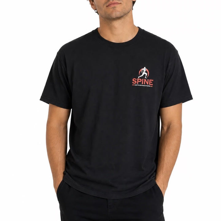 Spine and Performance Institute Graphic T-Shirt Black Short Sleeve Mens Small