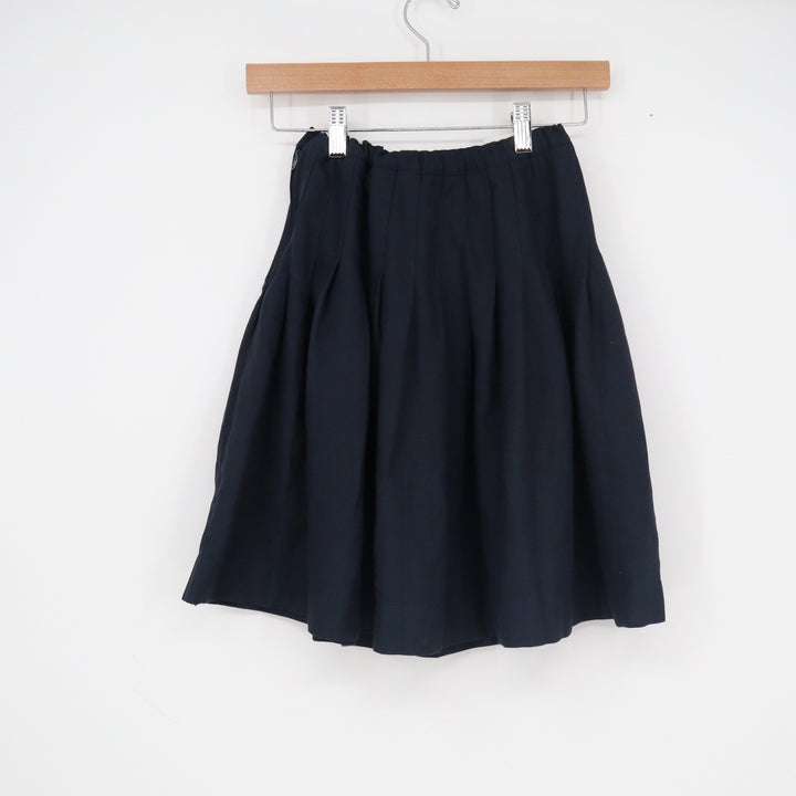 Lands' End Kids Navy Blue Pleated School Uniform Skirt Size 10 Girls