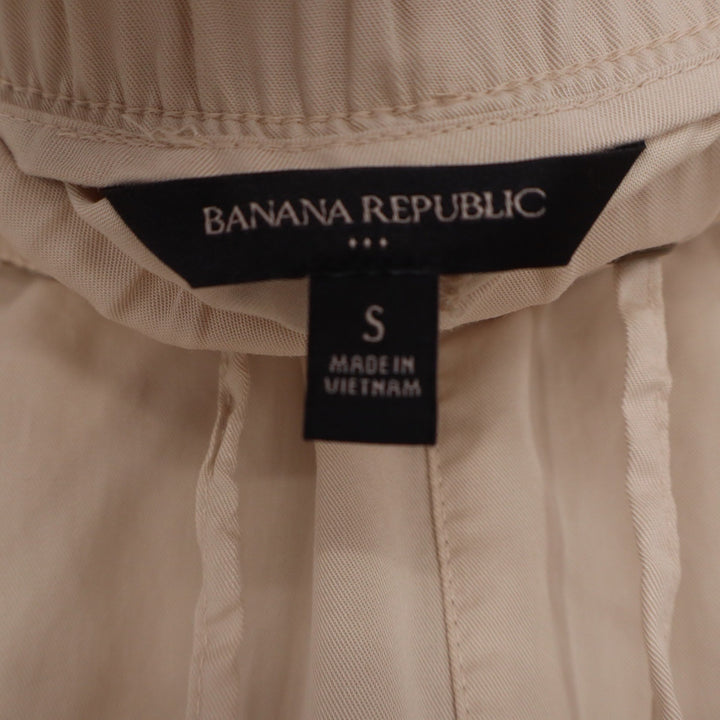 Banana Republic Womens Small Tencel Cargo Joggers Sand Beige Utility Pants