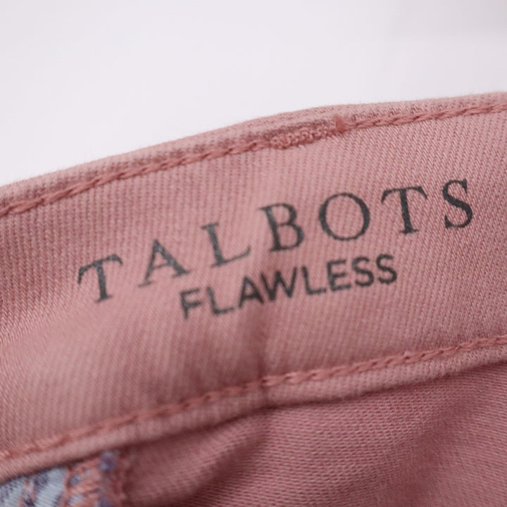 Talbots Flawless High-Waist Jegging Ankle Pants Womens 6 Pink Dusty Rose Stretch