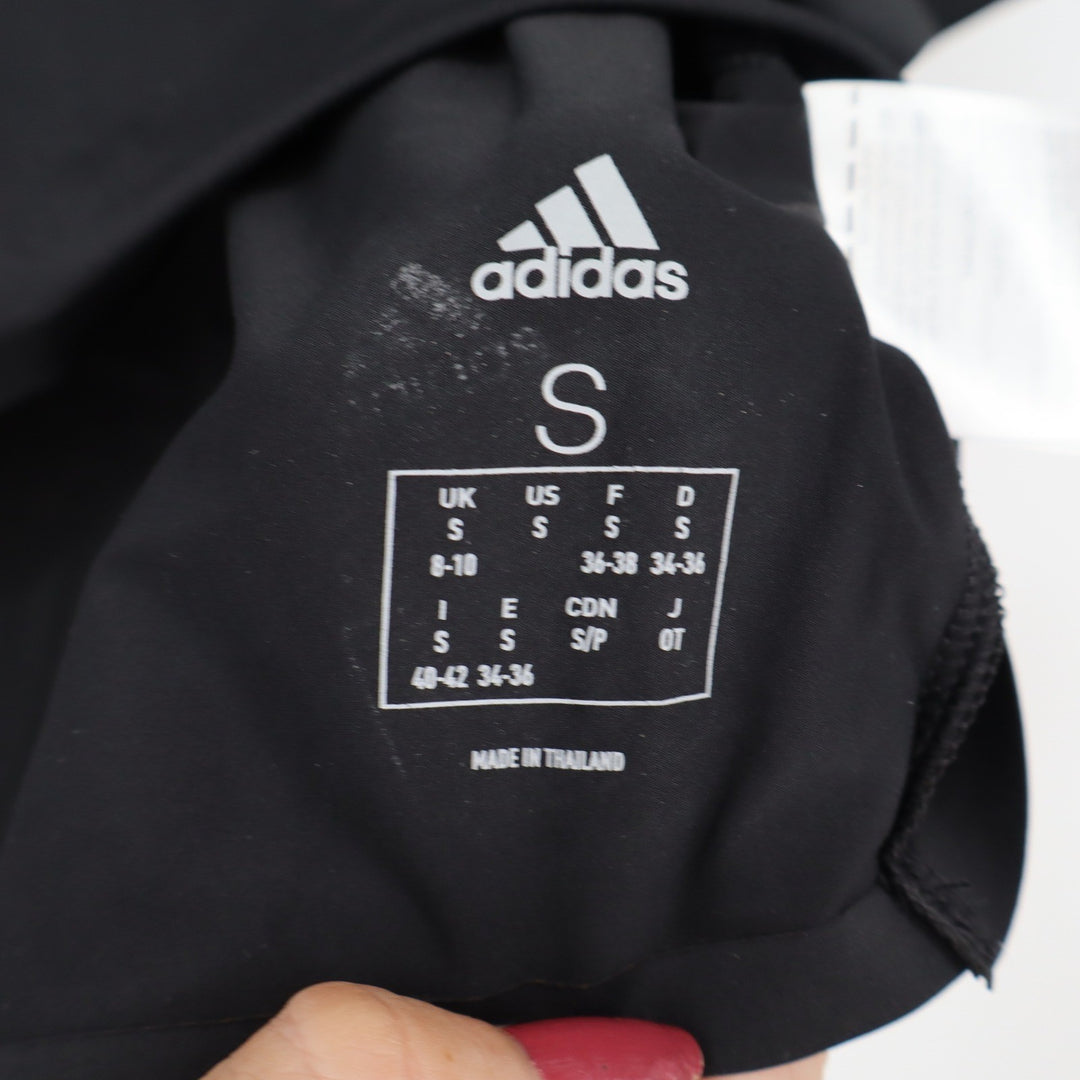 Adidas Crop Top Womens S Peloton Collab Black Graphic Short Sleeve Excellent