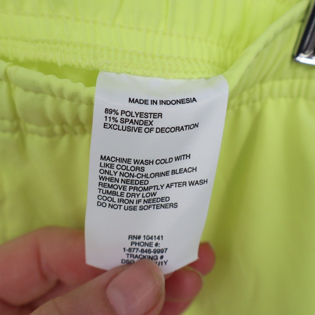 DSG Boys Agility Short XL 18 Light Lime Neon Yellow Moisture Wicking UV 50+ NEW