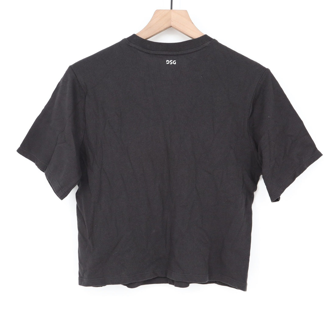 DSG Girls Small Harlem New York Basketball Graphic Tee Shirt Black