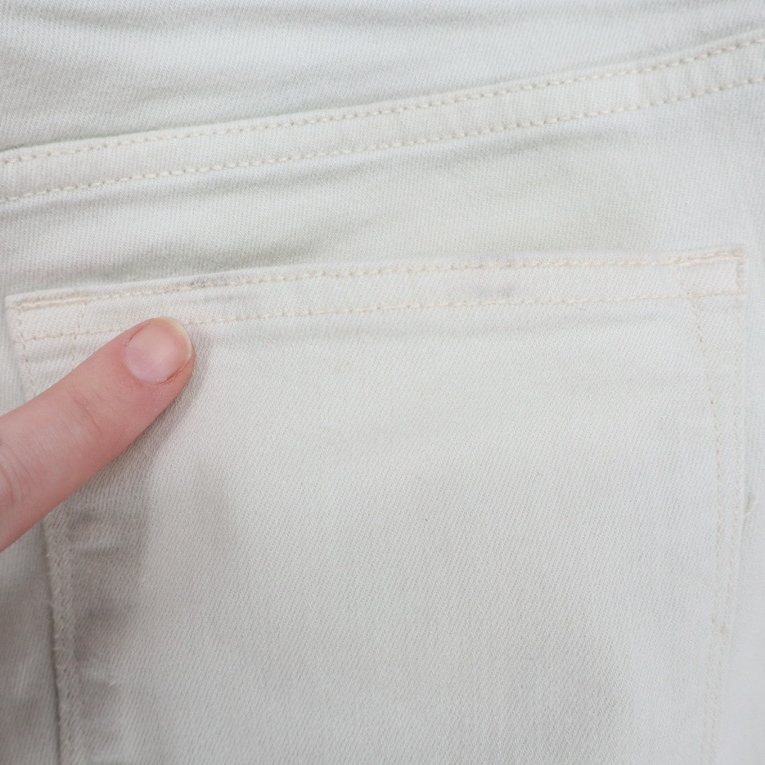 Lauren Ralph Lauren Legging Jeans Womens 4 White Denim Cotton Stretch Skinny Leg