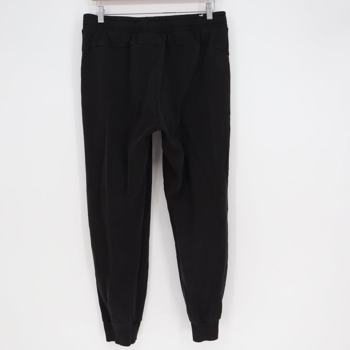 Puma Essentials Men Black Fleece Joggers Sweatpants Size L