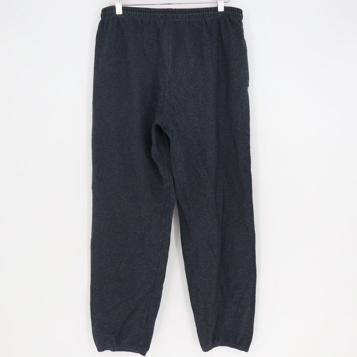 Athletic Works Mens Large Charcoal Gray Fleece Sweatpants Joggers Elastic Waist