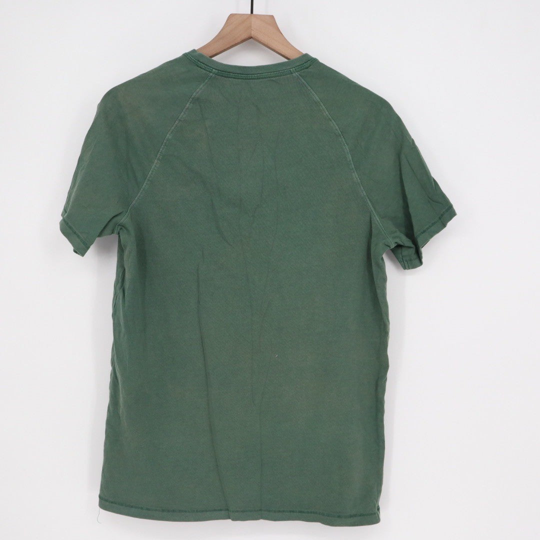 Goodfellow & Co Mens Green Short Sleeve Henley Shirt Size Small