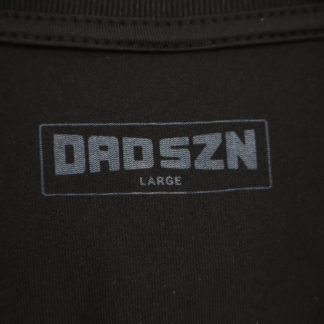 Dad SZN Neon Training T Shirt Mens Large Black No Days Off Short Sleeve Pullover