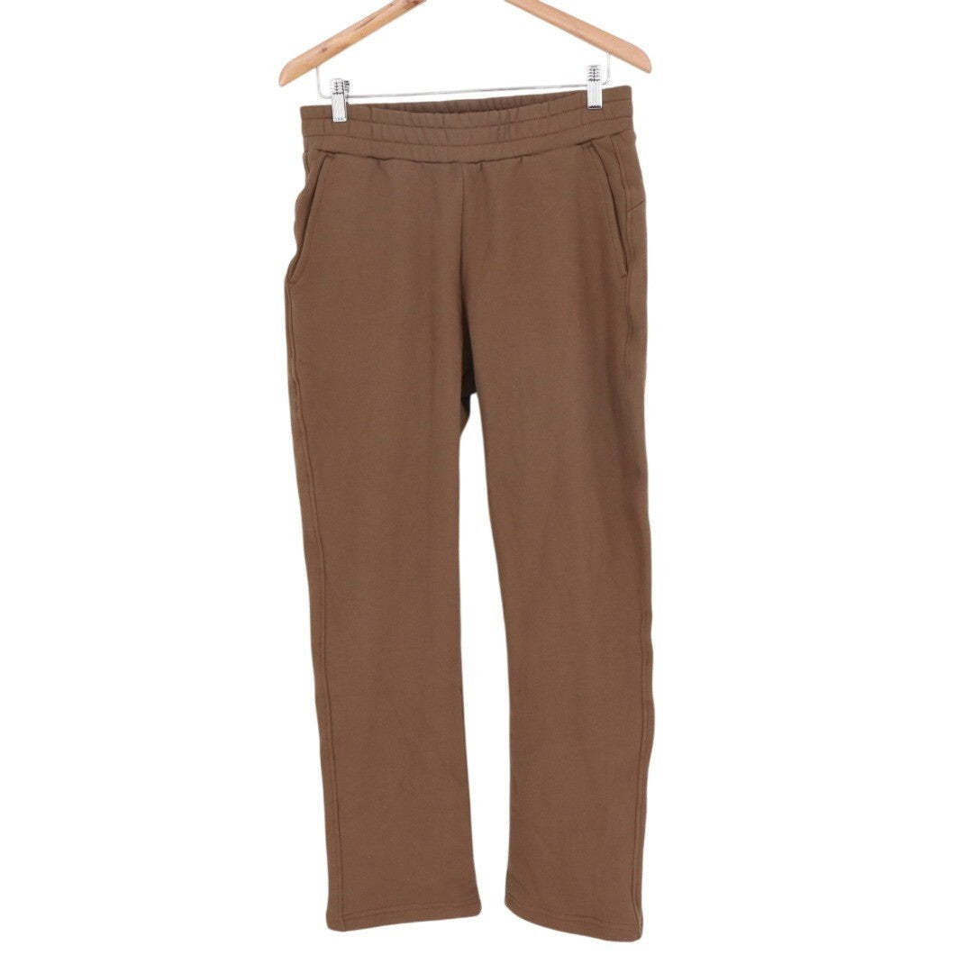 American Giant Sweatpants Mens Small Brown Slash Pockets Elastic Waist Straight