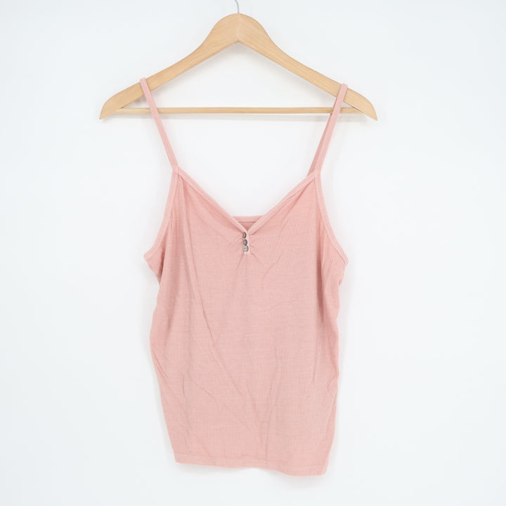 American Eagle Outfitters Soft & Sexy Crop Tank Top Womens Large Blush Ribbed