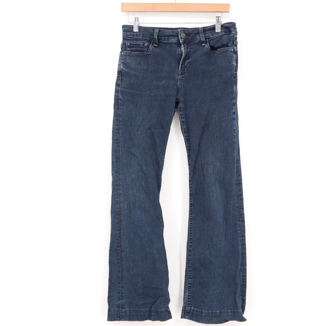 Gap 1969 Modern Flare Jeans Dark Wash Stanton Blue Denim 29s Fall 2013