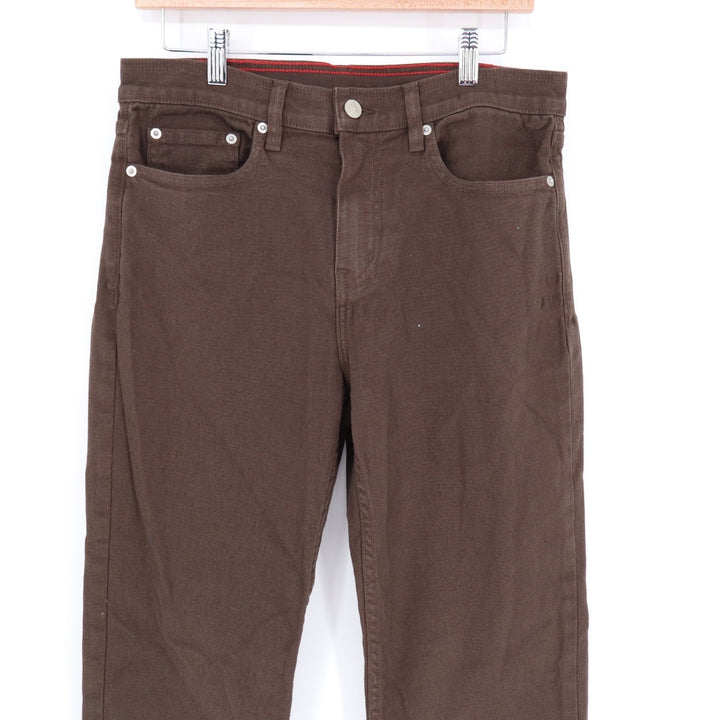 American Giant Roughneck Pants Men 30x30 Brown Cotton Stretch 5-Pockets Straight
