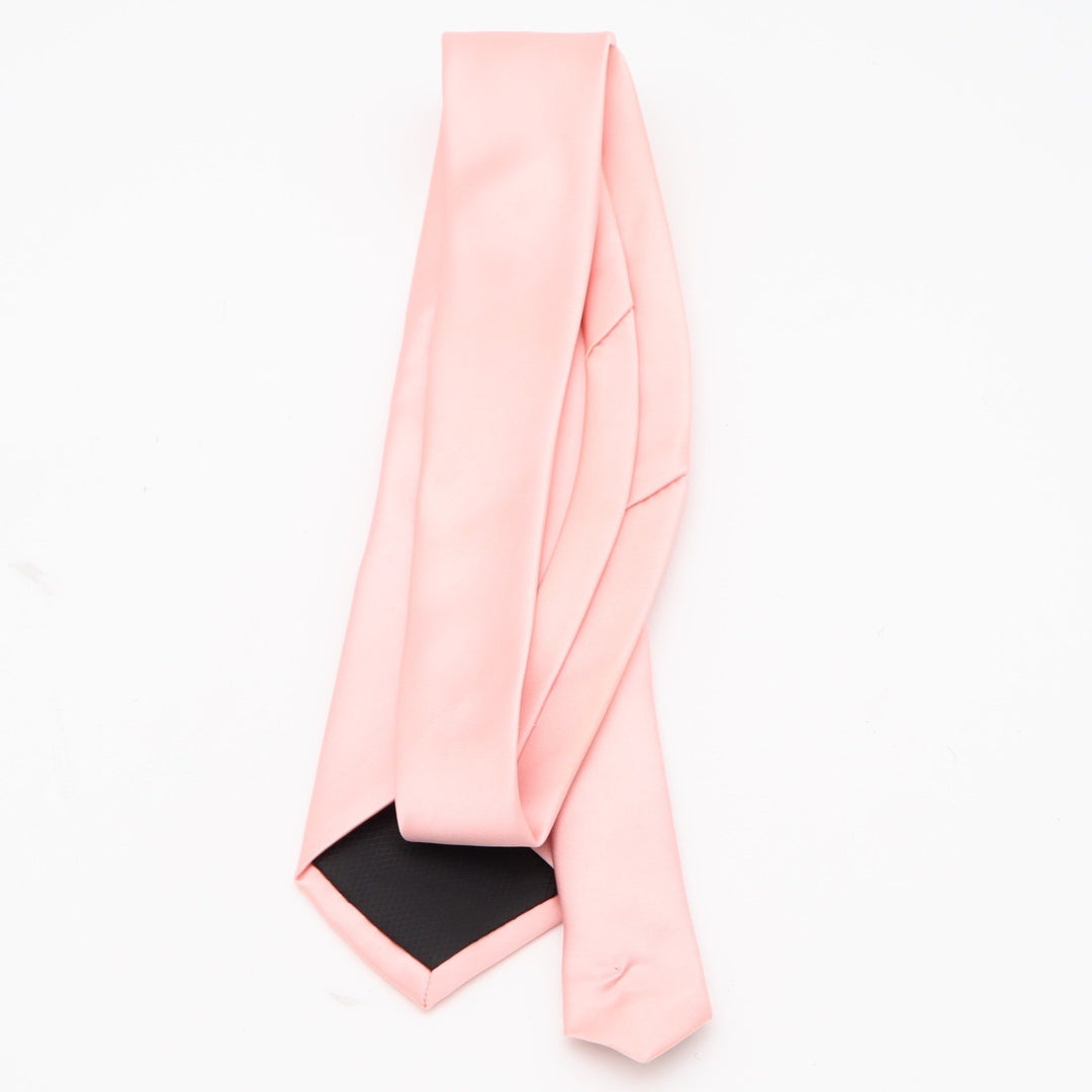 Joseph & Feiss Necktie Mens OS Gold Pink Solid Classic Formal Accessory