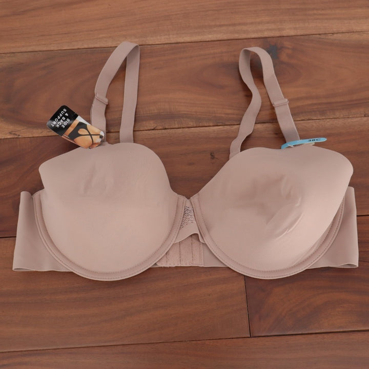 Bali Ultimate Smoothing Lightweight T-Shirt Bra Womens 38C Blush Nylon Stretch
