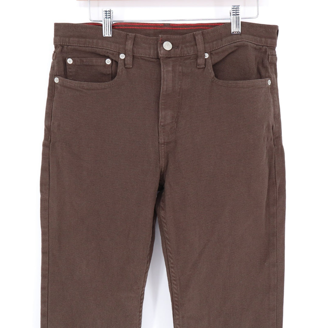 American Giant Roughneck Pants Mens 30x30 Brown Cotton Stretch Preppy Straight
