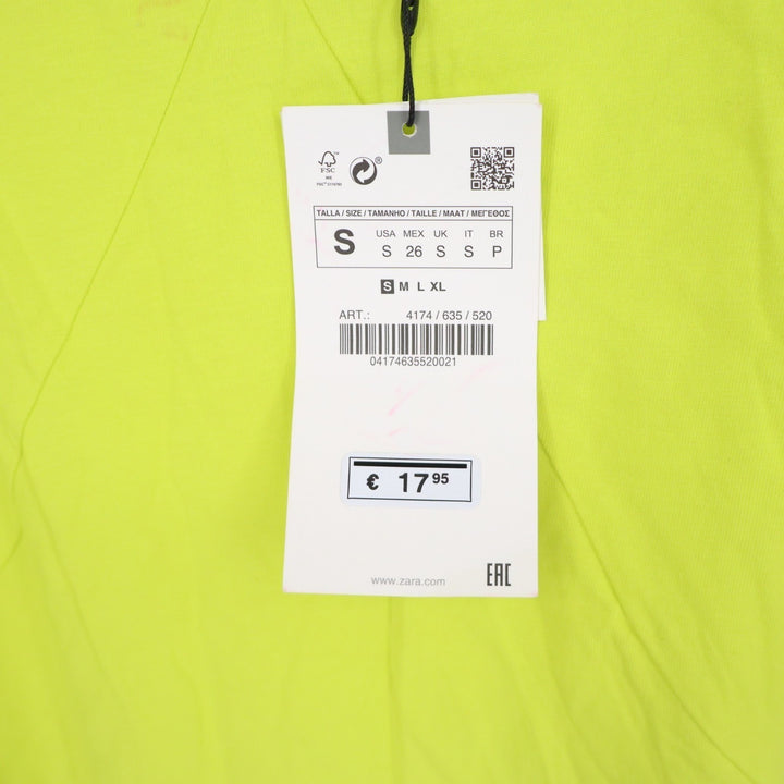 Zara Slip Dress Womens S Green V-Neck Sleeveless Everyday Wear Spaghetti Straps