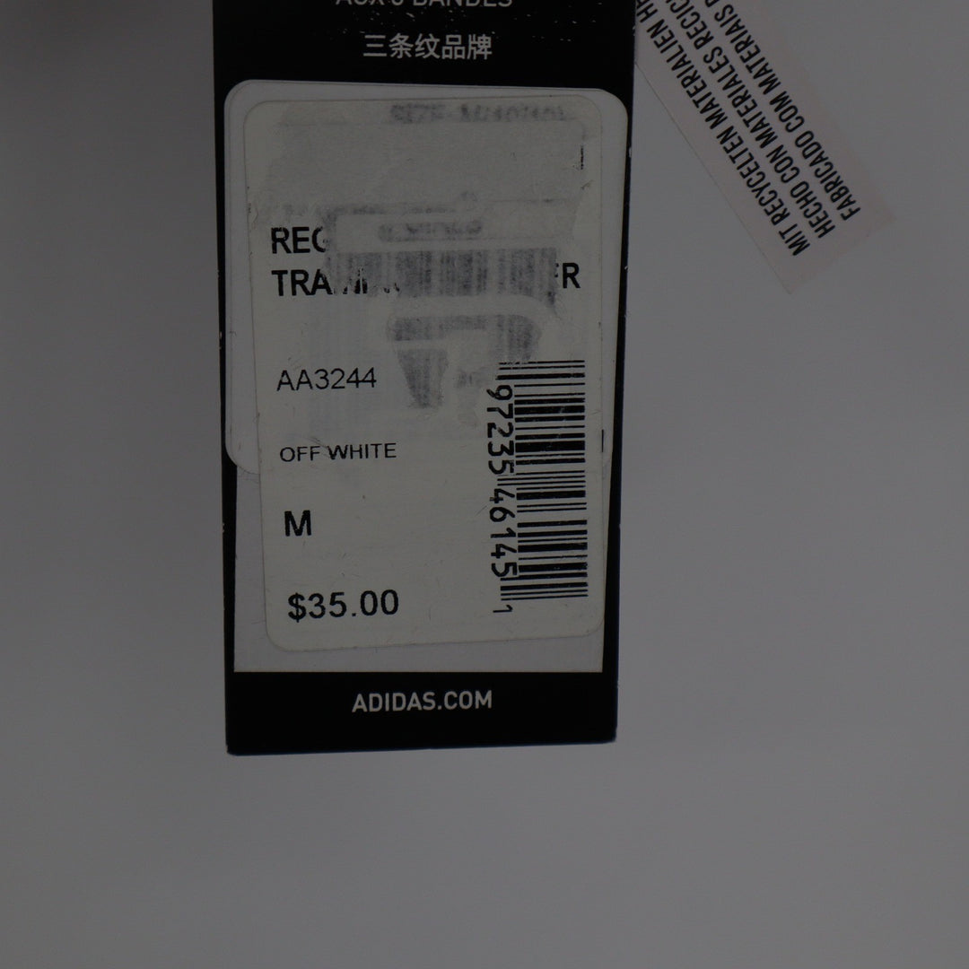 Adidas Womens Training Sweatshirt Off White Regular Fit Size M New