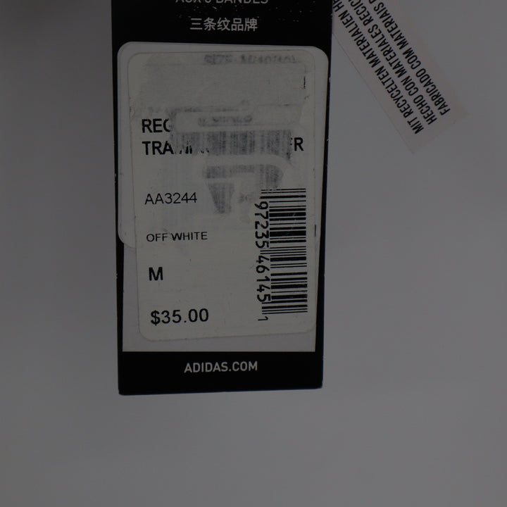 Adidas Womens Training Sweatshirt Off White Regular Fit Size M New