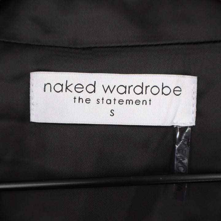 Naked Wardrobe The Statement Black Cropped Garter Corset Blazer NWSP20-J6 Mens S