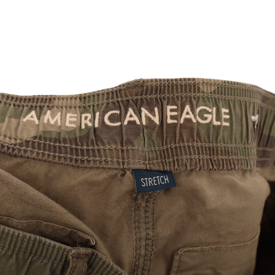 American Eagle Outfitters Jogger Pants Womens 6 Brown Camouflage Cargo Pockets