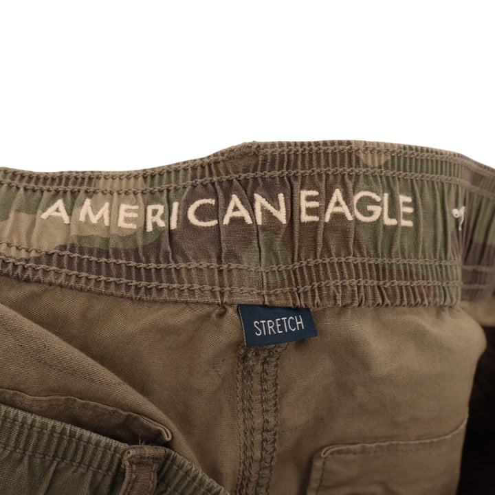 American Eagle Outfitters Jogger Pants Womens 6 Brown Camouflage Cargo Pockets