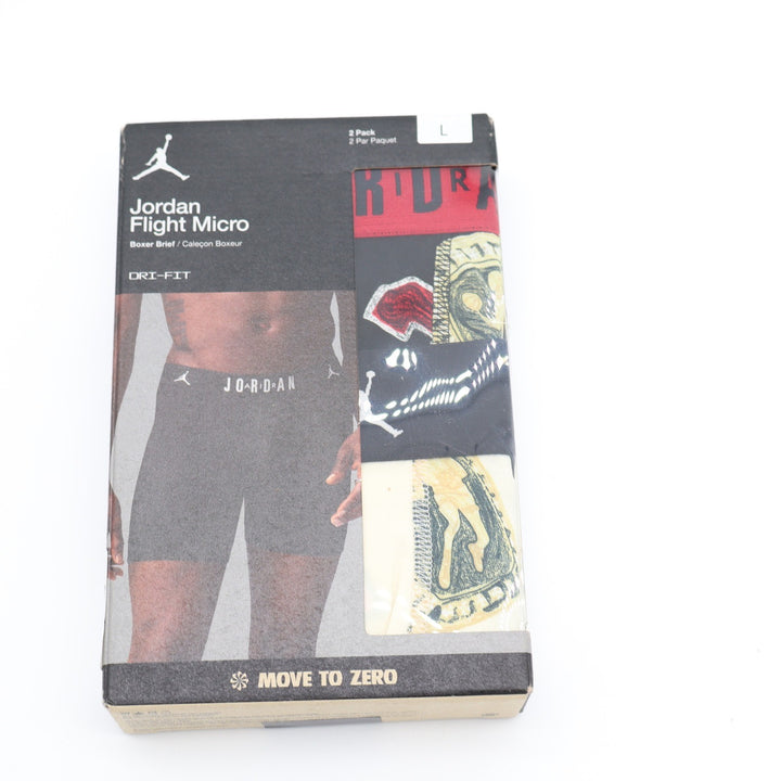 Jordan Flight Micro Boxer Briefs 2-Pack Mens Large Dri-FIT