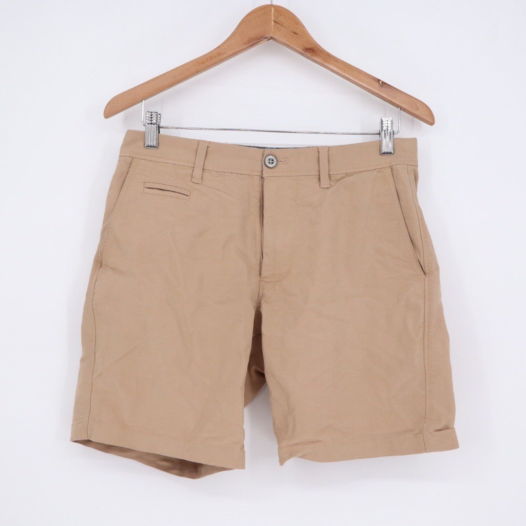 Anchor Boys Mens Khaki Chino Shorts Size 30 Flat Front Casual Beach