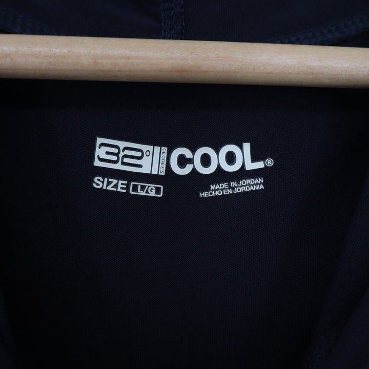 32 Degrees Cool Mens Navy Blue Hooded Pullover Long Sleeve Hoodie Large