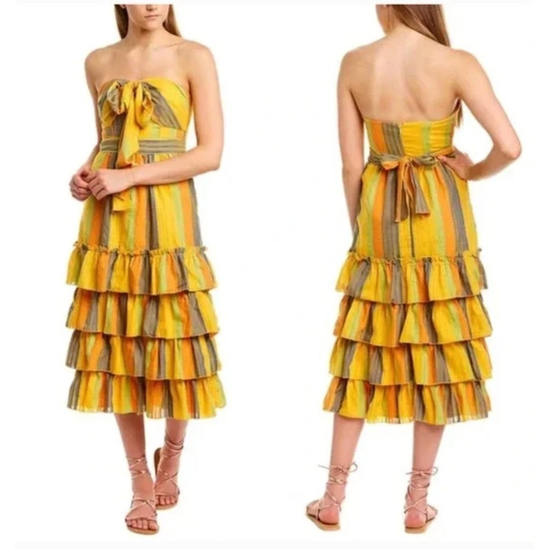 La Maison Talulah Strapless Imperial Midi Dress Size XS