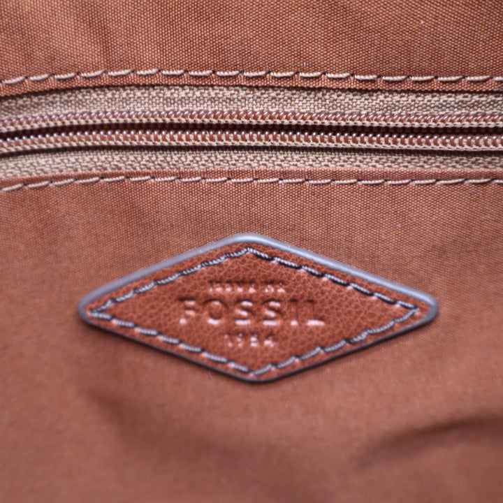 Fossil Camilla Small Convertible Backpack Brown Pebbled Leather Bag