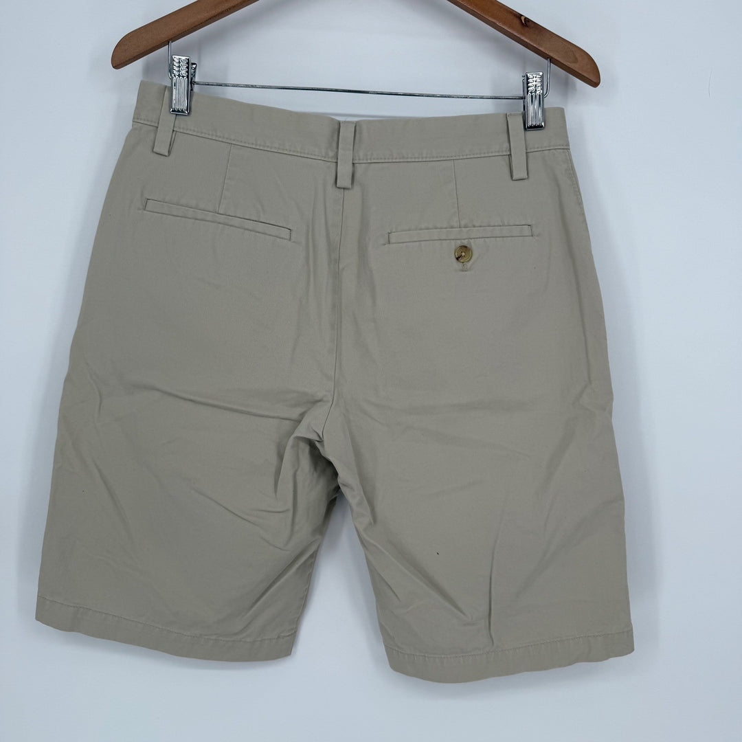 Banana Republic Emerson Short Khaki Chino Flat Front Men Size 30