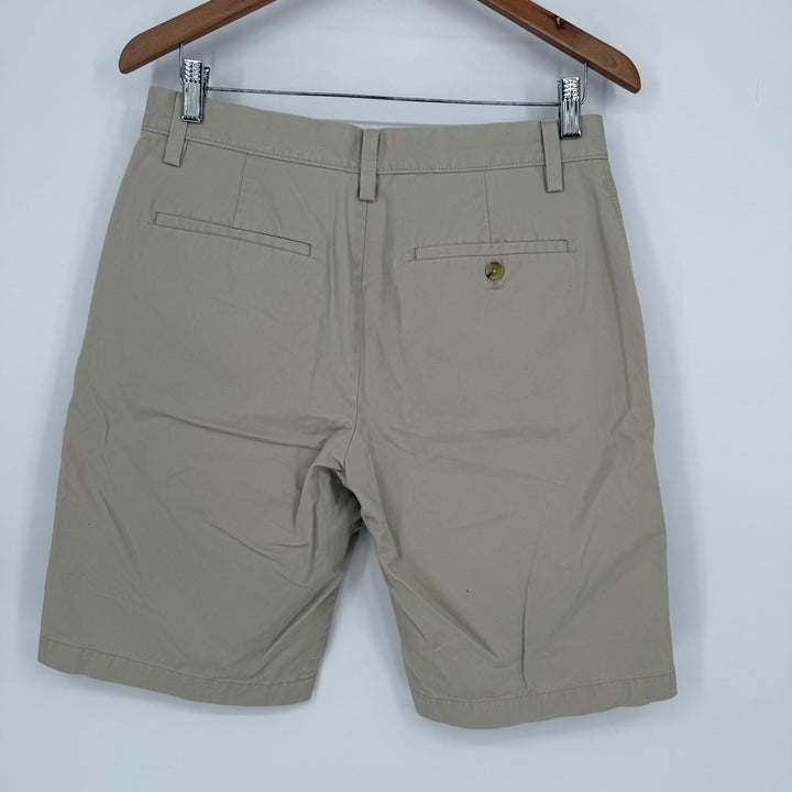 Banana Republic Emerson Short Khaki Chino Flat Front Men Size 30
