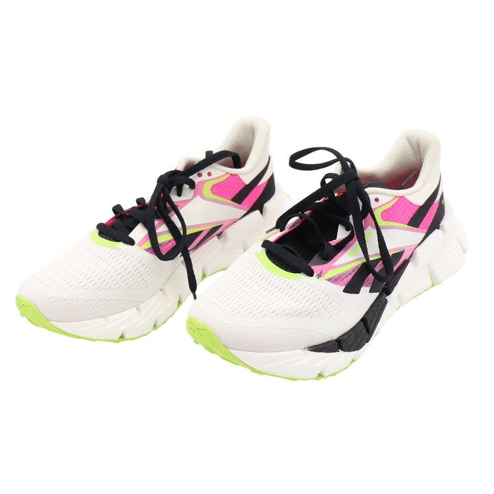 Reebok FloatZig 1 Womens Running Shoes White Pink Neon Green Size 7.5