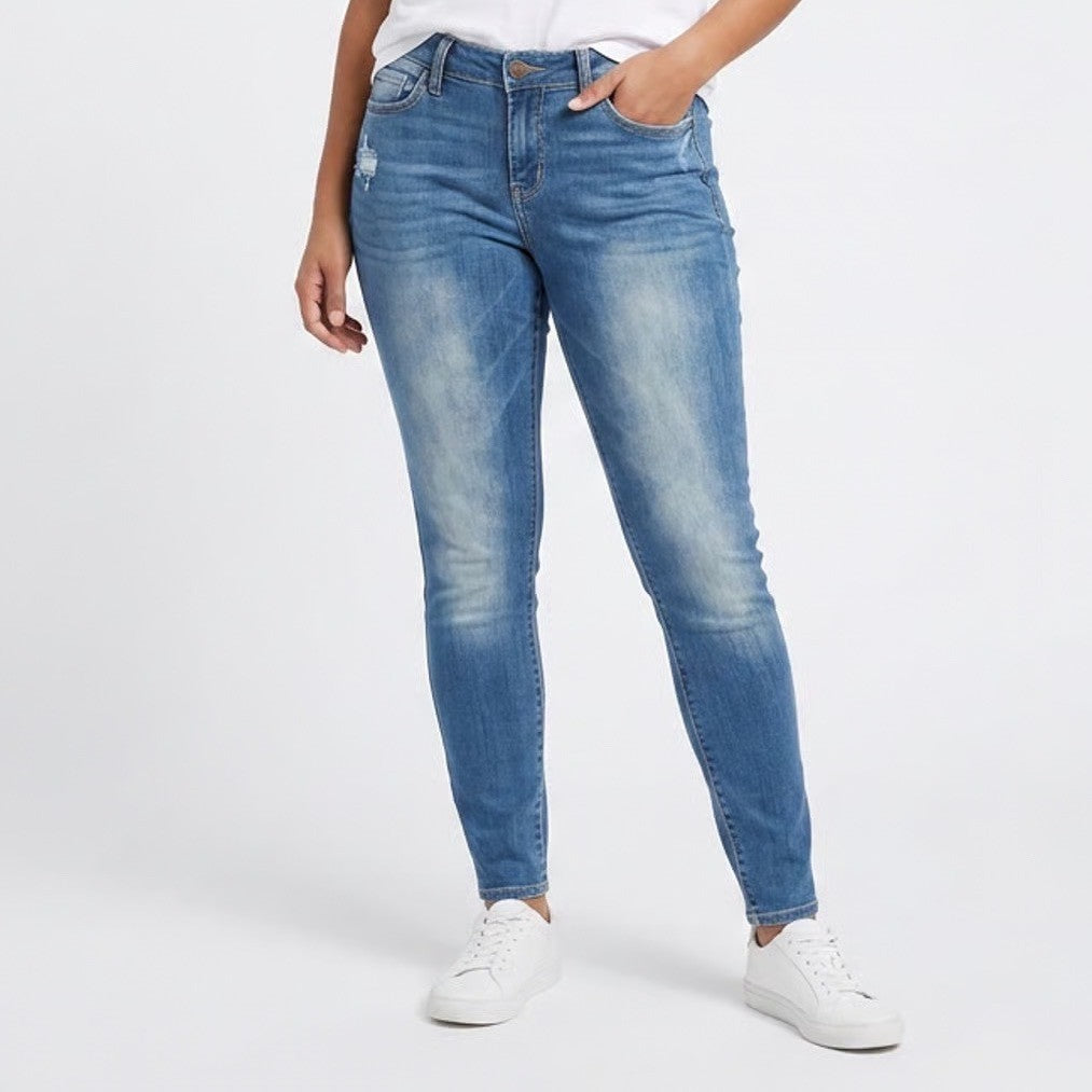 Old Navy The Rockstar Skinny Jeans Medium Wash Blue Denim Size 2 Regular