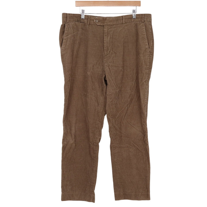 James Pringle Pants Mens 40W Corduroy Brown Straight Leg Casual Excellent