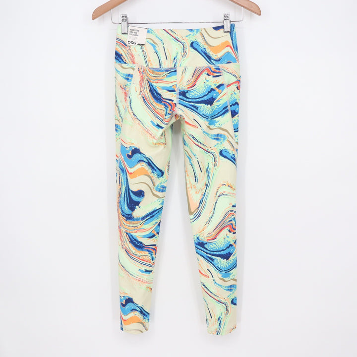 DSG Momentum 7/8 Leggings Womens XS Amped Up Multi Marble Swirl High Rise