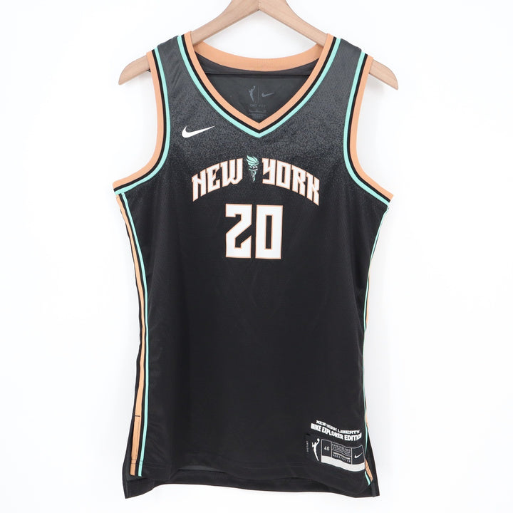 Nike New York Liberty Sabrina Ionescu 20 Explorer Edition Jersey Womens S Black