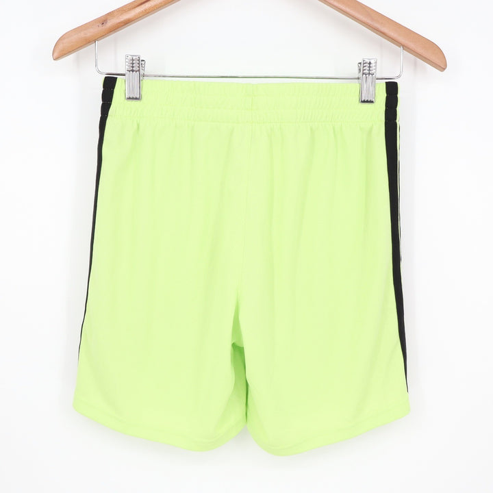 Adidas Boys Pulse Lime Green 3S ESS Mid Thigh Mesh Athletic Shorts L 14/16 NEW